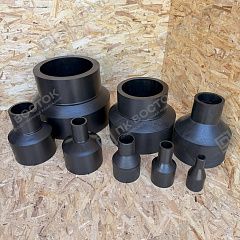 Переход ПНД 125х63 мм SDR11 ПЭ100 литой удлиненный